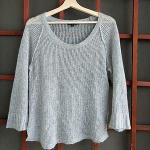 James Perse Size L Cashmere knitted sweater Grey